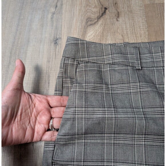 NWT Liz Claiborne Size 14 Emma Ankle Pants Stretch Plaid Classic Dress Career - Picture 5 of 11